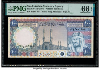 Saudi Arabia Saudi Arabian Monetary Agency 100 Riyals ND (1976) / AH1379 Pick 20 PMG Gem Uncirculated 66 EPQ. 

HID09801242017

© 2020 Heritage Auctio...