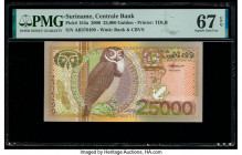 Suriname Centrale Bank 25,000 Gulden 2000 Pick 154a PMG Superb Gem Unc 67 EPQ. 

HID09801242017

© 2020 Heritage Auctions | All Rights Reserved