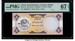 United Arab Emirates Currency Board 5 Dirhams ND (1973) Pick 2a PMG Superb Gem Unc 67 EPQ. 

HID09801242017

© 2020 Heritage Auctions | All Rights Res...