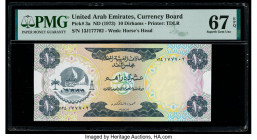 United Arab Emirates Currency Board 10 Dirhams ND (1973) Pick 3a PMG Superb Gem Unc 67 EPQ. 

HID09801242017

© 2020 Heritage Auctions | All Rights Re...