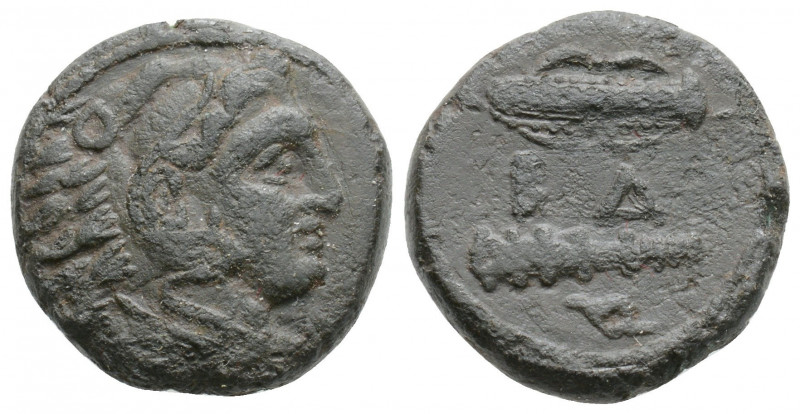 Bronze AE
Macedonian Kingdom, Alexander III, c. 325-317 BC, Head of Herakles ri...