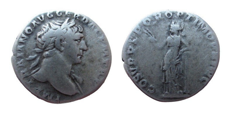 Denarius AR
Trajan (97-117 AD), Rome
18 mm, 2,50 g