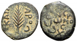 Prutah Æ
Judaea, Jerusalem, Judaea, Jerusalem, Procurators, Porcius Festus AD, 59-62
16 mm, 2 g