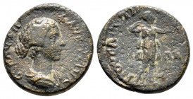 Bronze AE
Lydia, Saitta, Faustina II, AD 147-175
16 mm, 3 g