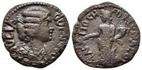 Bronze Æ
Pisidia, Antioch, Julia Domna, Augusta AD 193-217
23 mm, 4,10 g