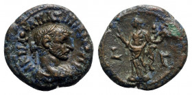 Tetradrachm BI
Egypt, Alexandria, Maximianus (286-305), year 3 (287/8 AD), Laureate, draped and cuirassed bust r. / Homonoia standing l., holding two...