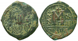 Follis Æ
Mauricius Tiberius (582-602)
28 mm, 11,2 g