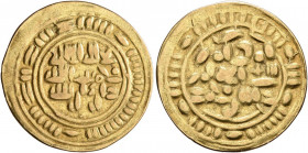 Dinar AV
 Arabia, Sulayhids, Ali ibn Muhammad, Zabid, blundered date, AH 439-473 (AD 1047-1081)
21 mm, 2,15 g
SICA X, 149