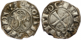 Denier AR
Crusader States, Antioch (Principality), Bohémond III (1163-1188)
18 mm, 0,80 g