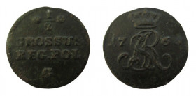 ½ Groschen
Kingdom of Poland, SAP 1766
2g