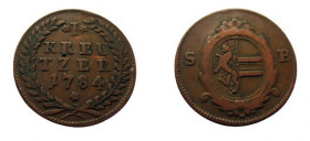 1 Kreuzer
1784
25 mm, 5,59 g