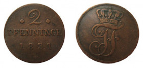 2 Pfennig Mecklenburg-Schwerin 1831 Friedrich Franz I (1785-1837)
20 mm, 1,61 g