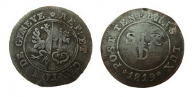 6 Deniers, Genf, 1819
16 mm, 0,77 g