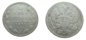 20 Kopeken Russia, Alexander II, 1874
20 mm, 2,60 g