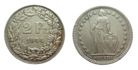 2 Franken
Schweiz, Helvetia, 1944
2g