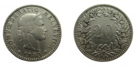 20 Centimes
Schweiz, 1883
2g