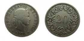 20 Centimes
Schweiz, 1884
2g