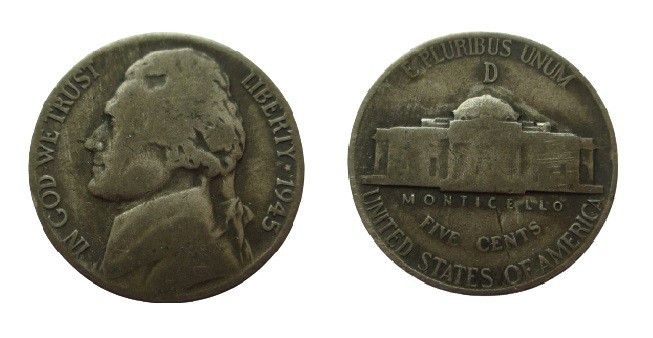 5 Cents
USA, 1945
2g