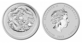 1 Dollar AR
1 Oz Silver, Australia, 2012, Year of the Dragon
31,10 g