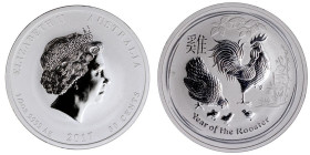 1 Dollar AR
1/2 Oz Silver, Australia, 2017, Year of the Rooster
15,55 g