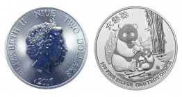 2 Dollars AR
1 Oz Silver, Niue, Panda, 2017
31,10 g