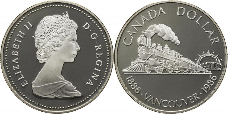 1 Dollar AR
Canada, 100 years Vancouver 1886-1986, Silver 500/1000
36 mm, 23,3...