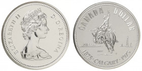 1 Dollar AR
Canada, 100 years Calgary 1875-1975, Silver 500/1000
36 mm, 23,30 g