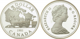 1 Dollar AR
Canada, Trans-Canada Railway, 1981, Silver 500/1000
36 mm, 23,30 g