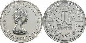 1 Dollar AR
Canada, XI Commonwealth Games, Edmonton, 1978, Silver 500/1000
36 mm, 23,30 g