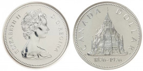 1 Dollar AR
Canada, Library of Parliament, 1876-1976, Silver 500/1000
36 mm, 23,30 g