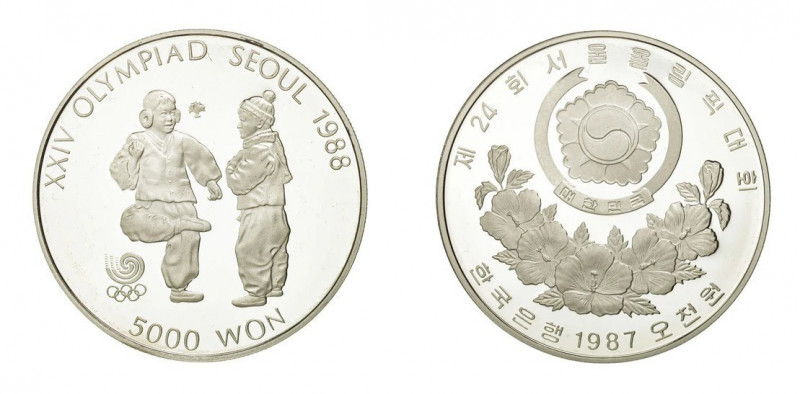 5000 Won AR
Korea, Olympic Games 1988, 1/2 oz
16,81 g