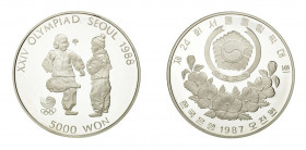 5000 Won AR
Korea, Olympic Games 1988, 1/2 oz
16,81 g