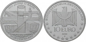 10 Euro AR
100 Jahre U-Bahn in Deutschland 1902-2002