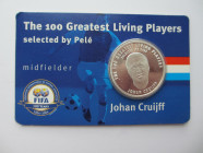 Silver 925/100
The 100 Greatest Living Players, Johan Cruijff
30 mm, 10 g