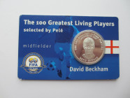Silver 925/100
The 100 Greatest Living Players, David Beckham
30 mm, 10 g