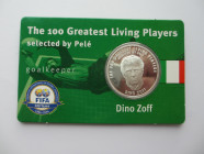 Silver 925/100
The 100 Greatest Living Players, Dino Zoff
30 mm, 10 g