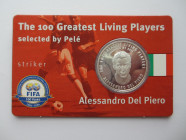 Silver 925/100
The 100 Greatest Living Players, Alessandro Del Pierro
30 mm, 10 g