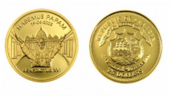 25 Dollars AV
Liberia, Habemus Papam, 1/25 Oz, Gold 999/1000, 2005
14 mm, 1,24 g