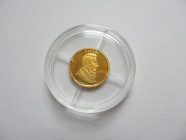 Special 40th Anniversary Miniature South African Gold Krugerrand, 2007, Gold 585/1000
11 mm, 0,5 g