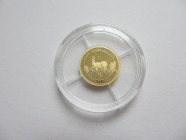 50 Francs AV
50th Anniversary Miniature South African Gold Krugerrand, 2017, Gold 585/1000
11 mm, 0,5 g