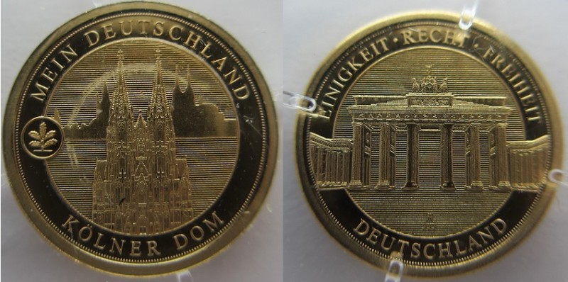 Cologne Cathedral, 11 mm, 0,5 g (Gold 333/1000)