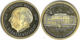 Medal AV
Theodor Heuss, Germany, 1994, Gold 585/1000
11 mm, 0,5 g