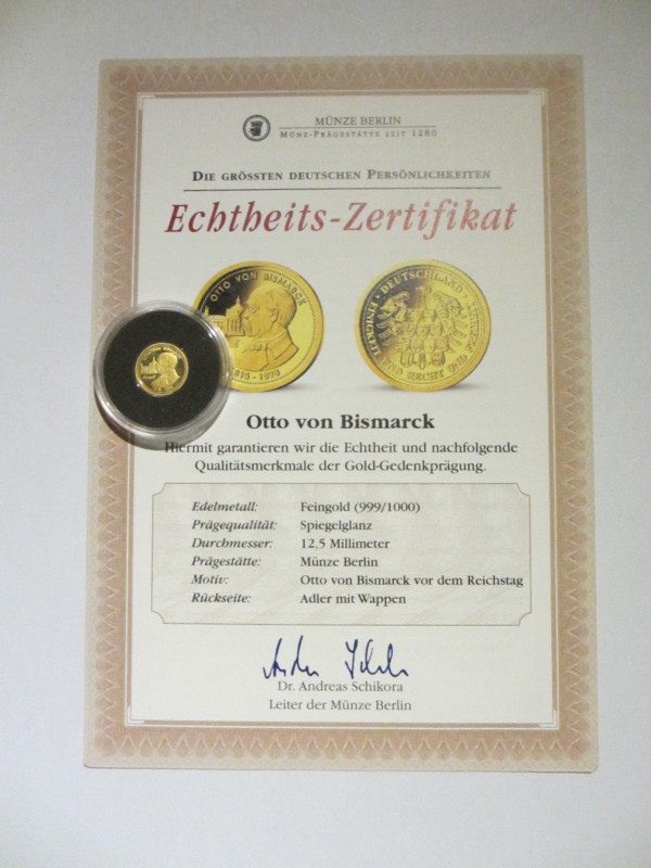 Medal AV
Otto von Bismarck, 1 g