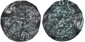 Germany. Duisburg. Konrad II 1024-1039. AR Denar (19.5mm, 1.12g). Duisburg mint. [+C]HVO[NRADVS], short bearded crowned head facing / [+DIVS] B[VR]G, ...