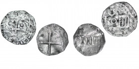 Germany. Lot of 2: 

Germany. Cologne. Otto III 983-1002. AR Denar (16mm, 1.32g). Cologne mint. ODDO[IMPERTOR], cross with pellets in each angle / S /...