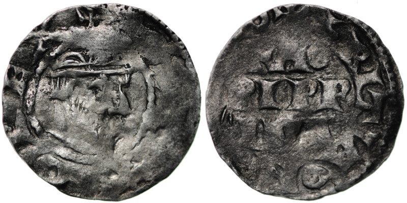 Germany. Andernach. Otto III 983-1002. AR Denar (18mm, 1.10g). Аndernach mint. +...