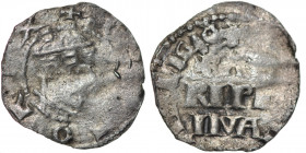 Germany. Andernach. Otto III. 983 – 1002. AR Denar (18mm, 0.63g). Andernach mint. + [OTT]O R[E]X, diademed head right / [+ XRSTIA.N.A RL]IGIO, three-l...