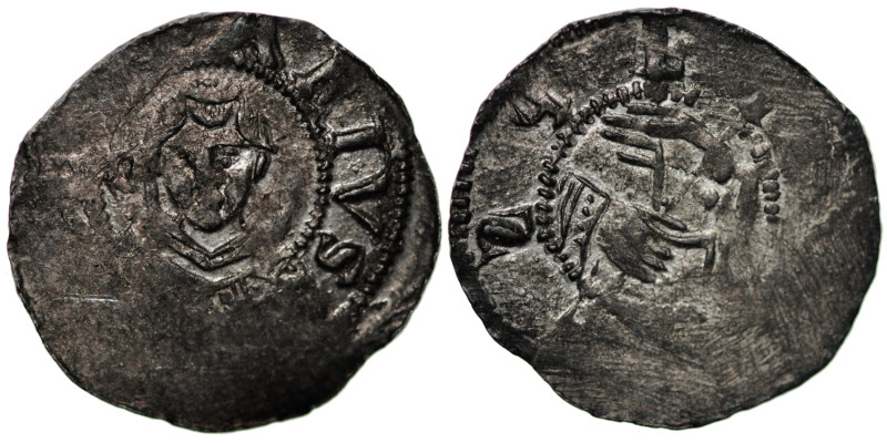 Germany. Archdiocese Trier. Anonymous emitter 1023-1061. AR Denar (18mm, 1.03g)....