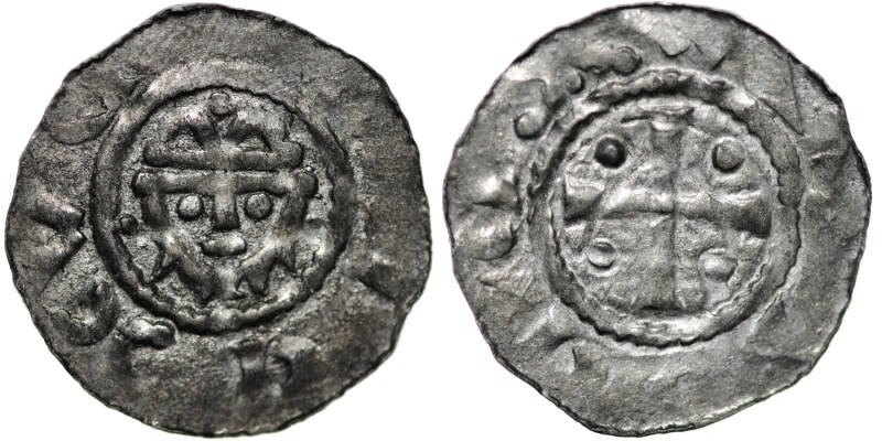 Germany. Saxony. Ordulf 1059-1071. AR Denar (19mm, 0.82g). Jever mint. Crowned h...