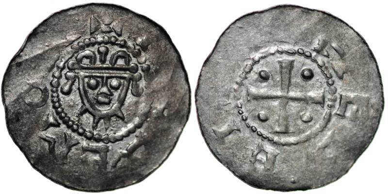 Germany. Saxony. Hermann 1059-1086. AR Denar (19mm, 0.91g). Jever mint. +[HE]REM...